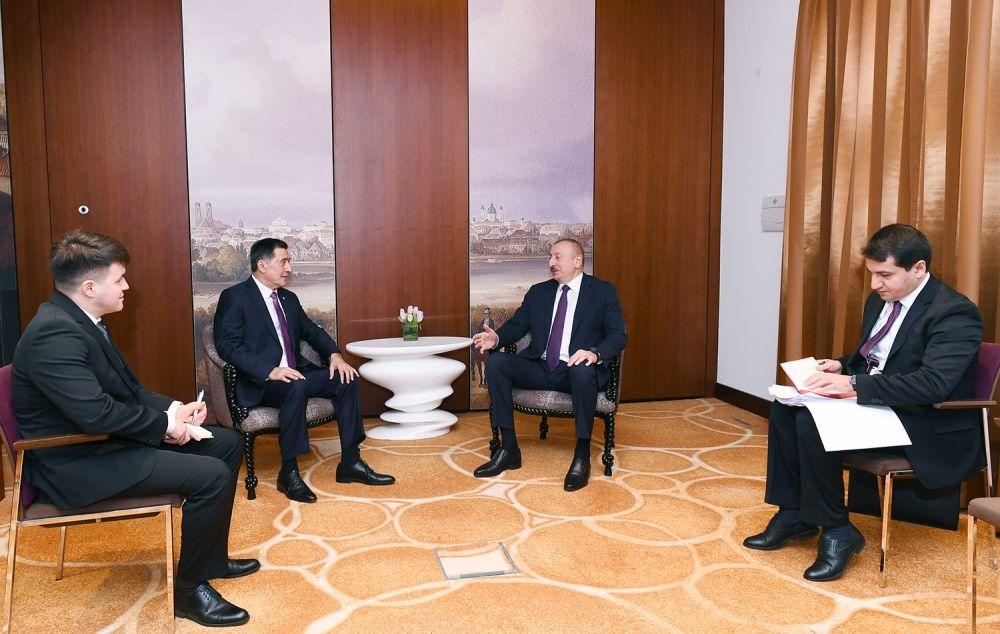 Secretary General of the Shanghai Cooperation Organization (SCO) Vladimir Norov has met with President of Azerbaijan Ilham Aliyev